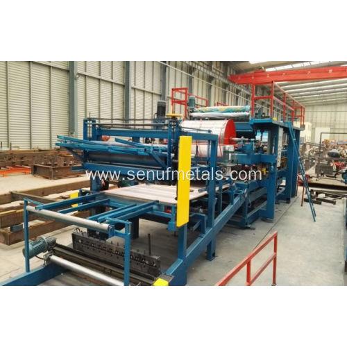 Cladding steel sheets EPS sandwich panel forming machine